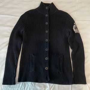 Ralph Lauren buttoned ribbed sweater